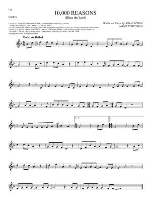101 Worship Songs - Violin - Book