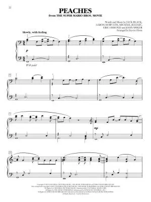 Piano Solos from Barbie, The Little Mermaid, The Super Mario Bros. Movie - Book