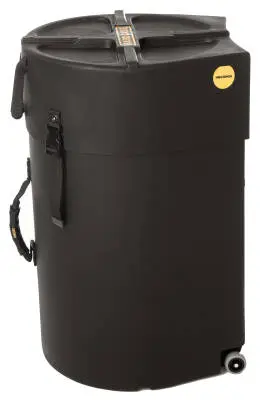 Foam Padded Conga Case with Wheels - Black