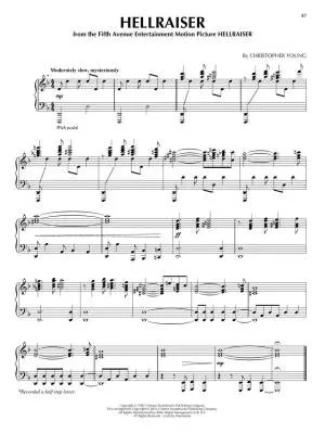 Horror Music: 34 Themes from Movies and TV - Piano - Book