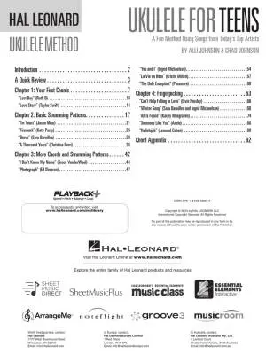 Hal Leonard Ukulele for Teens Method - Johnson - Book/Media Online
