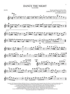 Songs from Barbie, The Little Mermaid, The Super Mario Bros. Movie - Flute - Book/Audio Online