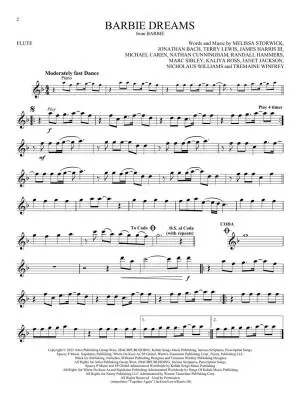 Songs from Barbie, The Little Mermaid, The Super Mario Bros. Movie - Flute - Book/Audio Online