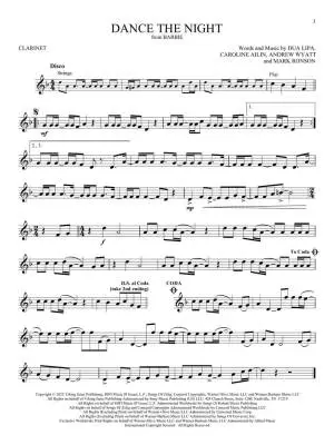 Songs from Barbie, The Little Mermaid, The Super Mario Bros. Movie - Clarinet - Book/Audio Online