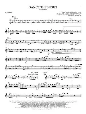 Songs from Barbie, The Little Mermaid, The Super Mario Bros. Movie - Alto Saxophone - Book/Audio Online