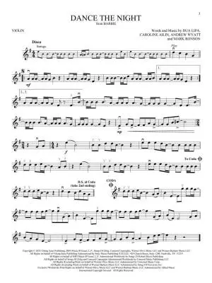 Songs from Barbie, The Little Mermaid, The Super Mario Bros. Movie - Violin - Book/Audio Online