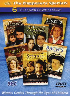 Hal Leonard - Composers Specials - Special Collectors Edition - Bach /Bizet /Handel /Liszt /Rossini /Strauss - 6 DVD Set