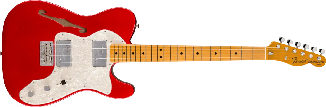 American Vintage II 1972 Telecaster Thinline, Maple Fingerboard - Candy Apple Red