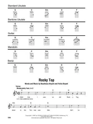 Bluegrass Songs: Strum Together - Lyrics/Chords - Book