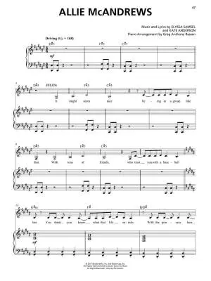 Between the Lines: A New Musical - Samsel/Anderson - Piano/Vocal/Guitar - Book