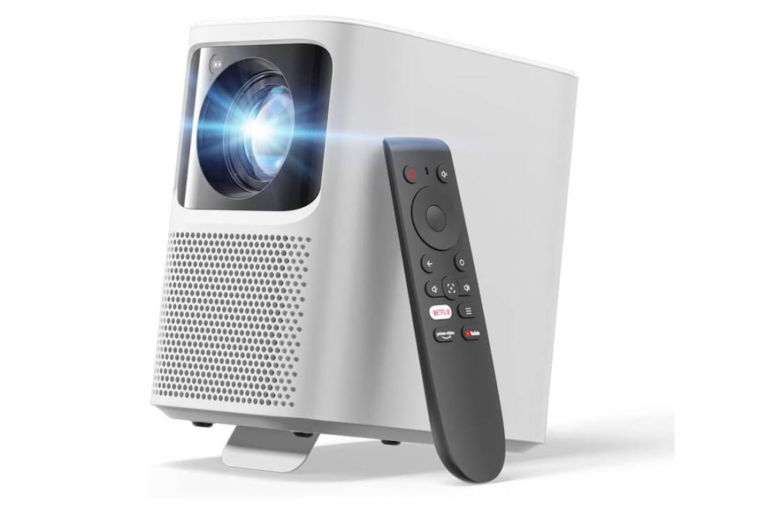 Emotn N1 1080p Netflix Officially-Licensed Portable Projector w/Bluetooth & WiFi - White