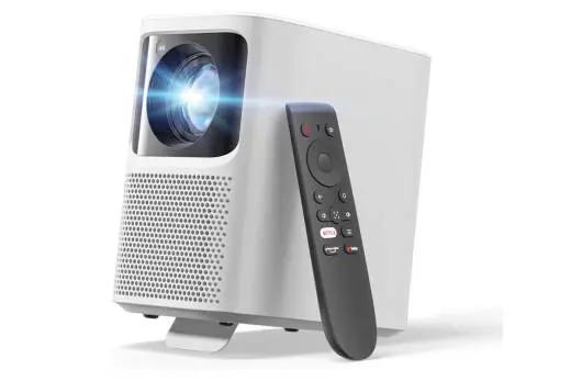 Emotn N1 1080p Netflix Officially-Licensed Portable Projector w/Bluetooth & WiFi - White