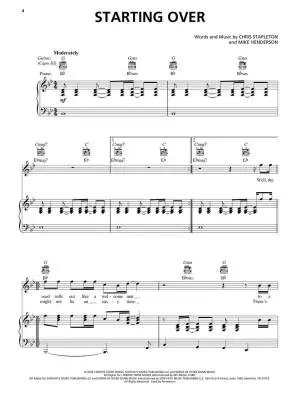 Starting Over - Stapleton - Piano/Vocal/Guitar - Book