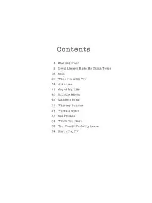 Starting Over - Stapleton - Piano/Vocal/Guitar - Book