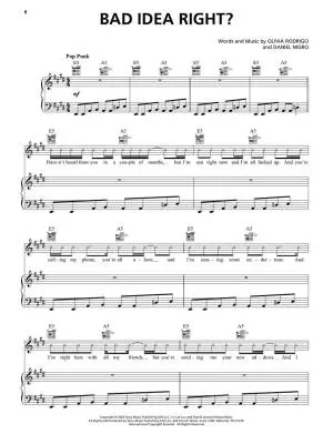 Guts - Rodrigo - Piano/Vocal/Guitar - Book