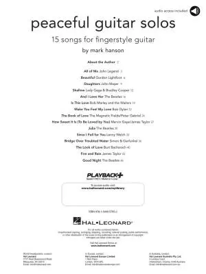 Peaceful Guitar Solos - Hanson - Guitar - Book/Audio Online