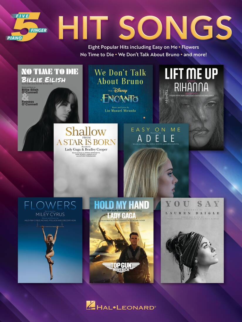 Hit Songs - 5-Finger Piano - Book