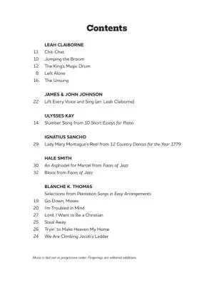 Music of Black Composers, Level 1 - Claiborne - Piano - Book