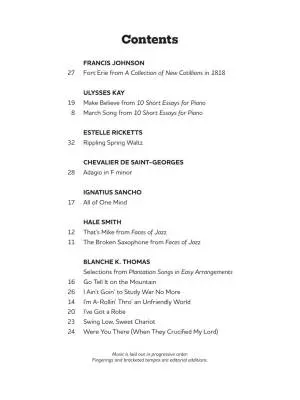 Music of Black Composers, Level 2 - Claiborne - Piano - Book