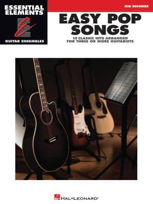 Easy Pop Songs: Essential Elements Guitar Ensembles - Book