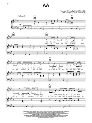 Popular Country Sheet Music from 2020-2022 - Piano/Vocal/Guitar - Book