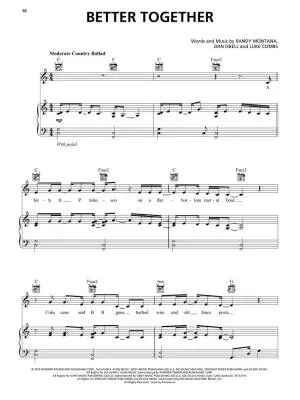 Popular Country Sheet Music from 2020-2022 - Piano/Vocal/Guitar - Book