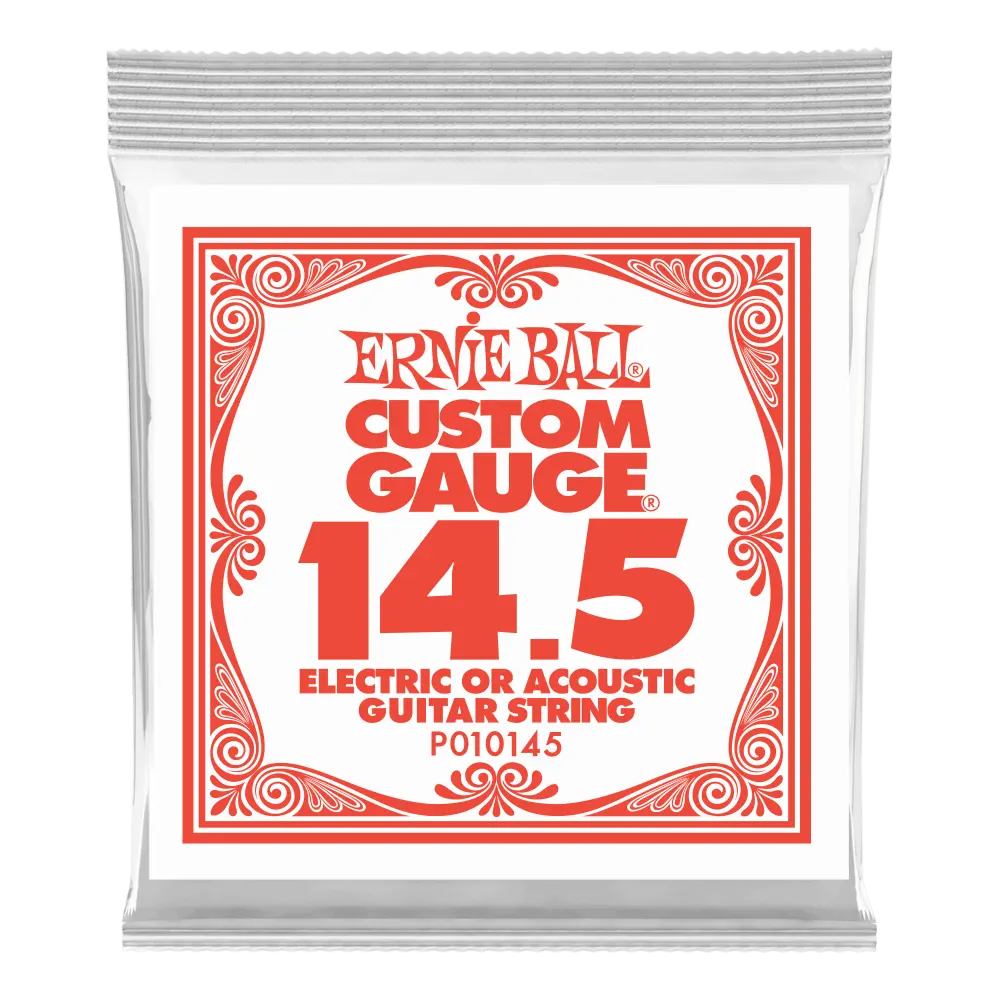Single Plain Steel Electric/Acoustic Guitar String - .0145