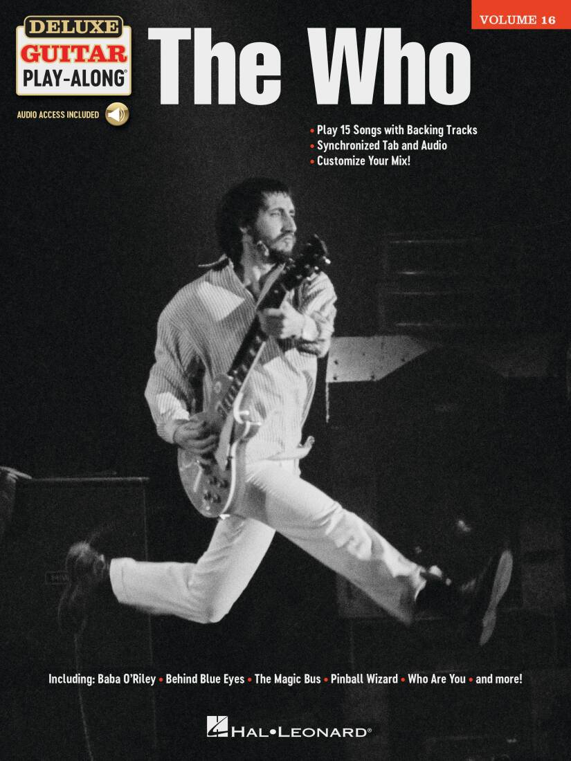 The Who: Deluxe Guitar Play-Along Volume 16 - Book/Audio Online