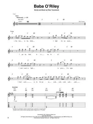 The Who: Deluxe Guitar Play-Along Volume 16 - Book/Audio Online