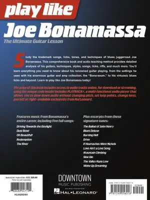 Play like Joe Bonamassa - Charupakorn - Book/Audio Online - Book