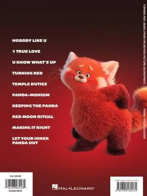 Turning Red - Eilish/O\'Connell/Goranss - Piano/Vocal/Guitar - Book
