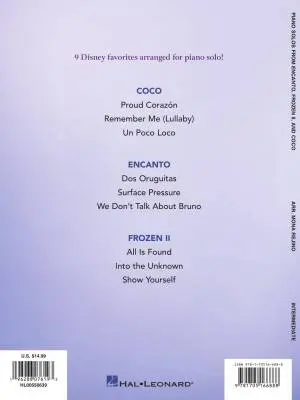 Piano Solos from Encanto, Frozen II, and Coco - Rejino - Piano - Book