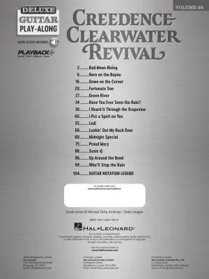 Creedence Clearwater Revival: Deluxe Guitar Play-Along, Volume 23 - Guitar - Book/Audio Online