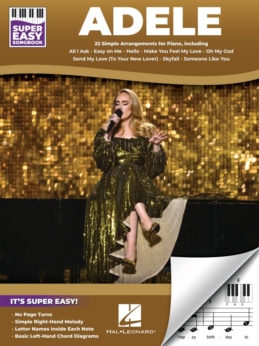 Adele: Super Easy Songbook - Easy Piano - Book