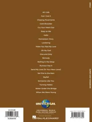 Adele: Super Easy Songbook - Easy Piano - Book