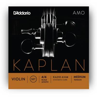 Amo Violin String Set, 4/4 Scale, Medium Tension