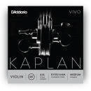 Kaplan - Vivo Violin String Set, 4\/4 Scale, Medium Tension
