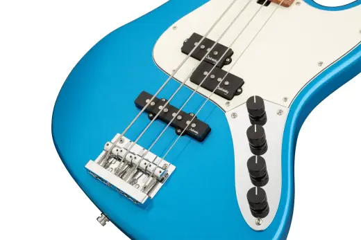 MetroExpress 21-Fret Hybrid P/J 4-String Bass with Morado Fingerboard - Ocean Blue Metallic