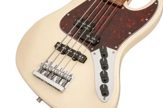 MetroExpress 21-Fret Hybrid P/J 5-String Bass with Morado Fingerboard - Olympic White