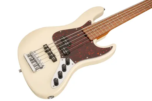 MetroExpress 21-Fret Hybrid P/J 5-String Bass with Morado Fingerboard - Olympic White