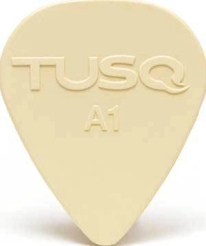 Tusq Pick 0.68 mm Vintage White - 6 Pack