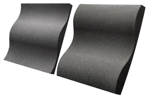 Auralex - Studiofoam 2 x 24 x 24 Wave Panels (16 Pack) - Charcoal