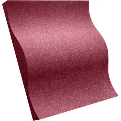 Studiofoam 2\'\' x 24\'\' x 24\'\' Wave Panels (16 Pack) - Burgundy