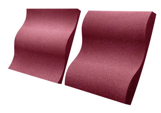 Auralex - Studiofoam 2 x 24 x 24 Wave Panels (16 Pack) - Burgundy