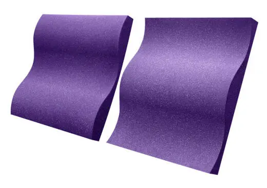 Auralex - Studiofoam 2 x 24 x 24 Wave Panels (16 Pack) - Purple