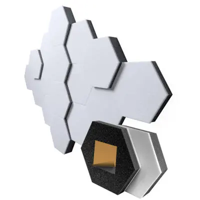 Auralex - Synergy Hexagon-10 Full Kit (16 Pack) - White