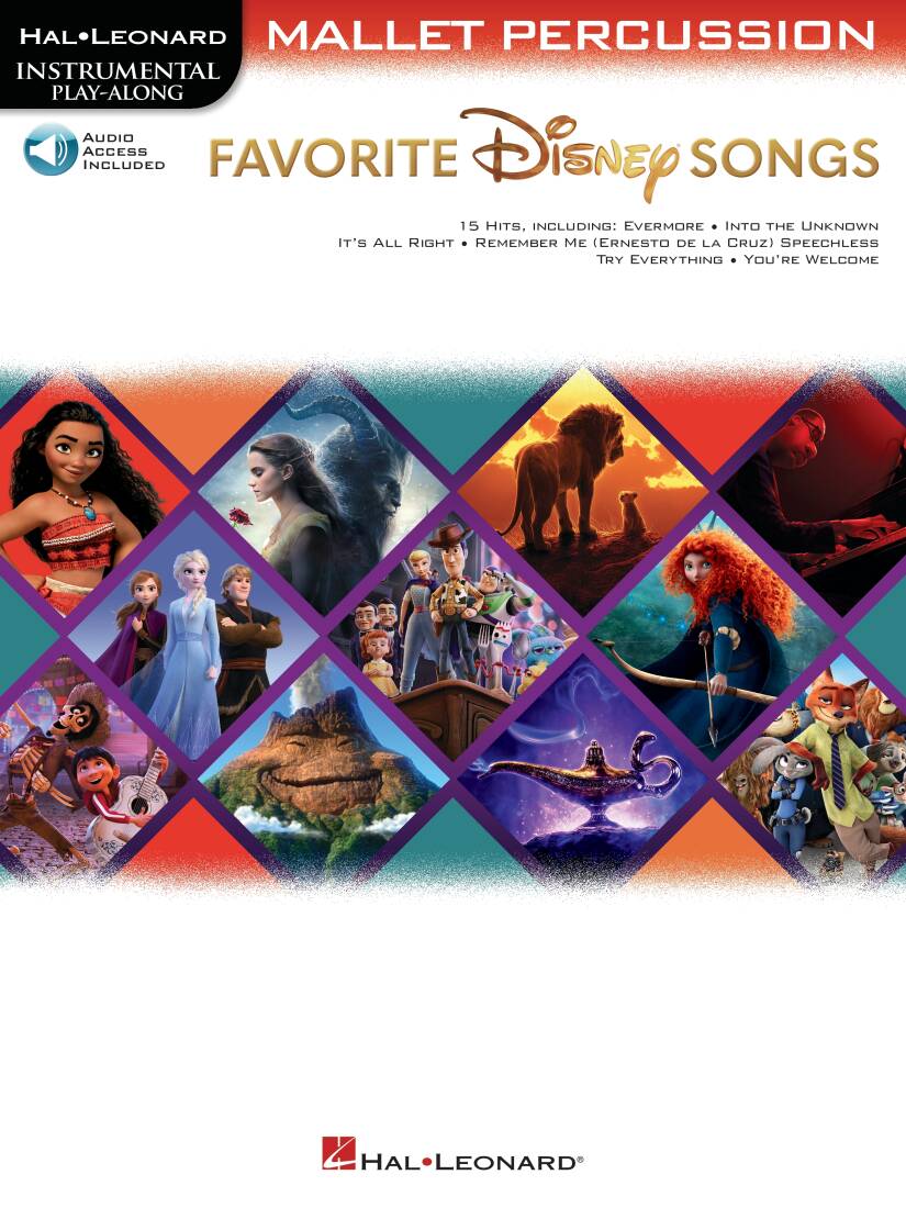 Favorite Disney Songs - Mallet Percussion - Book/Audio Online