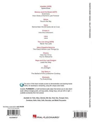 Favorite Disney Songs - Mallet Percussion - Book/Audio Online