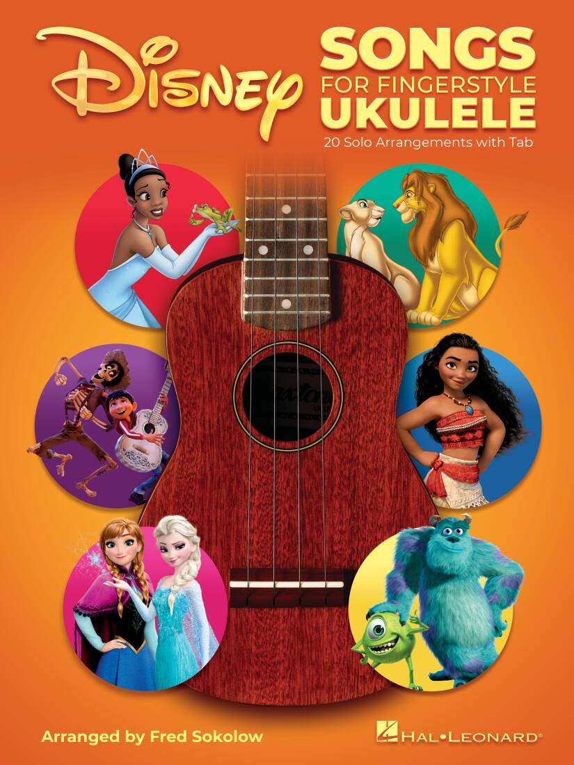 Disney Songs for Fingerstyle Ukulele - Sokolow - Ukulele TAB - Book
