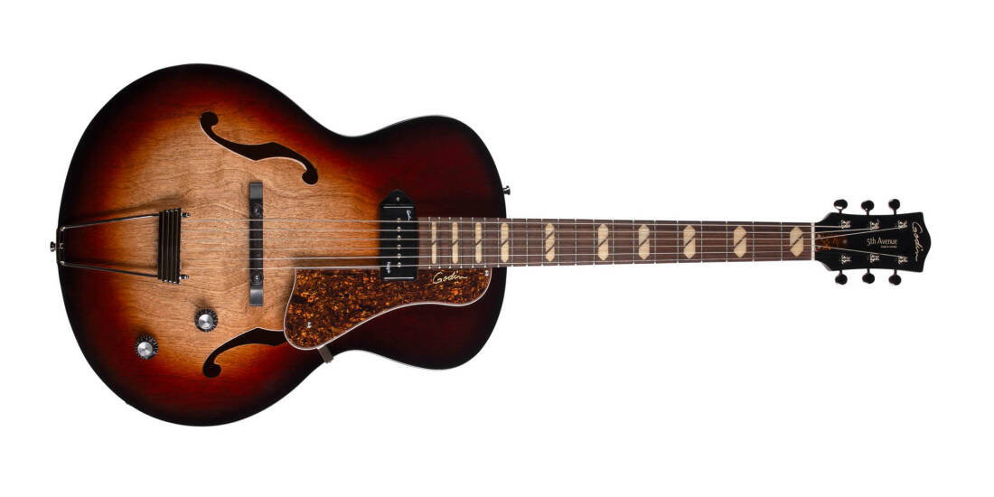 5th Avenue Kingpin P90 DLX Electric Guitar with Gigbag - Vintage Burst